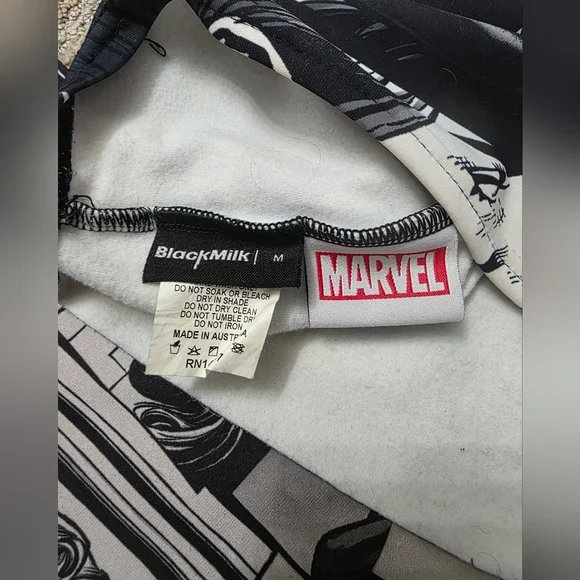 Blackmilk Marvel Black Widow Short Set Wifey Top M Rare Flawed Dollskill Comic - Picture 13 of 15